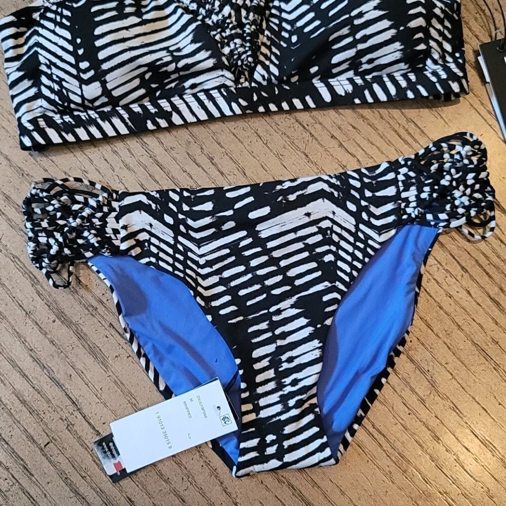 Black and white bikini set NWT Dolce Vita M - Picture 3 of 7